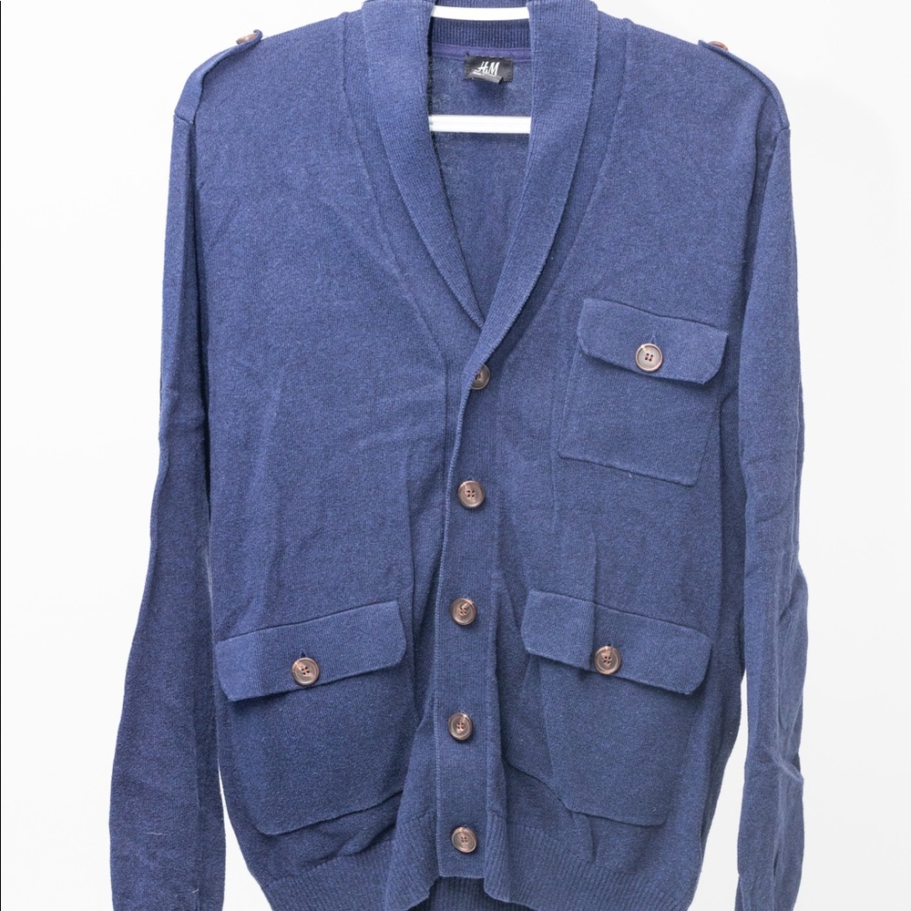 Cardigan Navy Blue H&M *Used